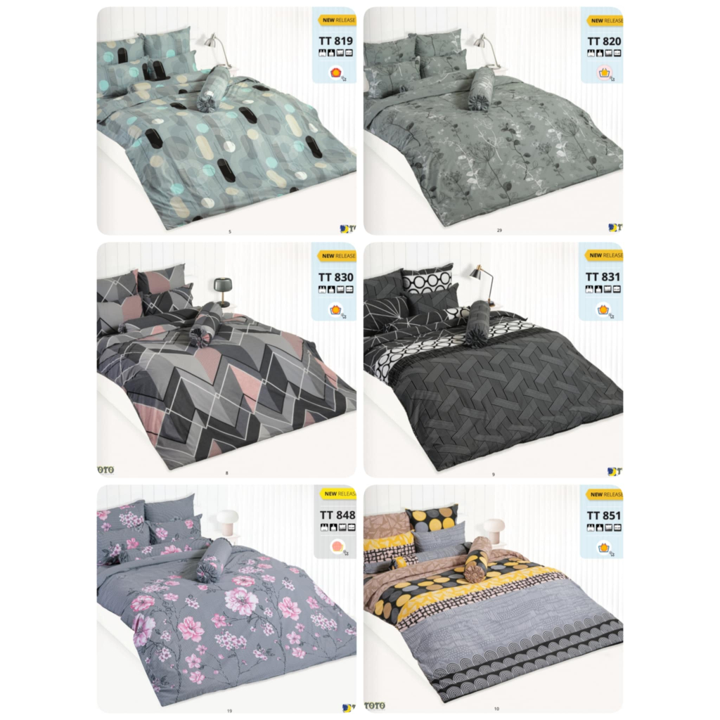 ผ้าปูที่นอน 3.5 ฟุต/5 ฟุต/6 ฟุต TOTO ลายทั่วไป