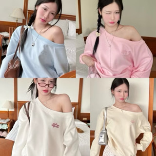 🎀พร้อมส่ง✨มือ1♡Cintage amuse เสื้อเว้าไหล่ซินเทจ (ตัดรอบส่ง0…