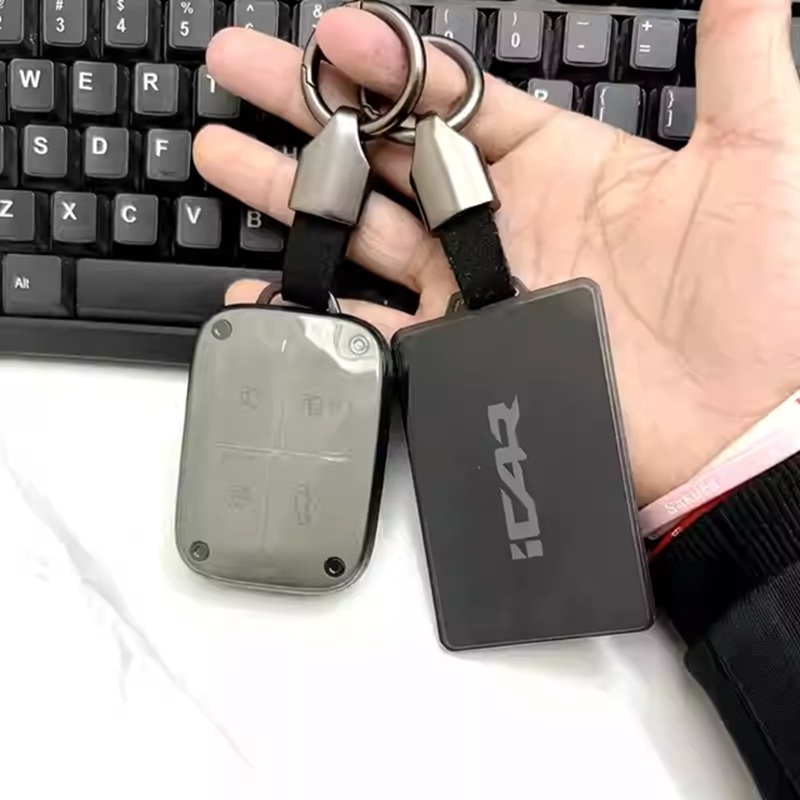 เคส TPU หุ้มพวงกุญแจรีโมทและการ์ด NFC รถไฟฟ้า CHERY V23, iCAR V23 น้ำหนักเบา กันกระแทกได้อย่างดี