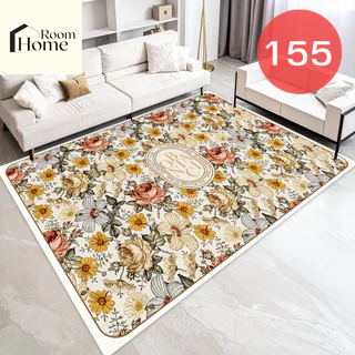 พรมปูพื้น 3D ลายดอกไม้ Flower 2026 ขนาด 120x160 ซม. (3.5 ฟุต) นุ่ม กันลื่น แต่งห้องนอน/ห้องนั่งเล่น