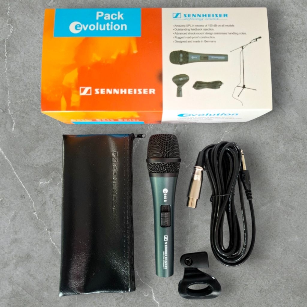 Sennheiser E845s ไมค์โครโฟนสำหรับร้องเพลง เสียงดี ปลายซิบ