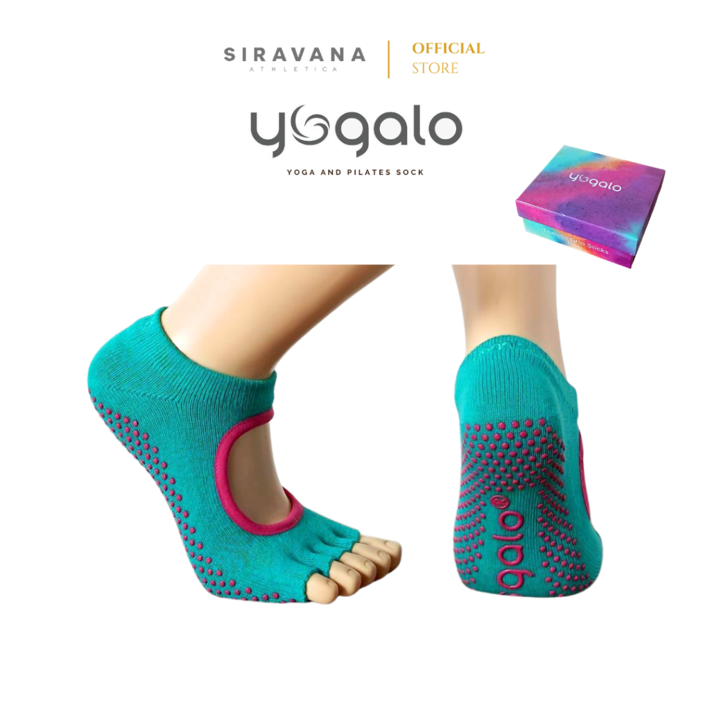 YOGALO Toeless Non-Slip Yoga Socks ถุงเท้าโยคะ พิลาทิส แบบเปิดนิ้ว 36-42 — صورة 6