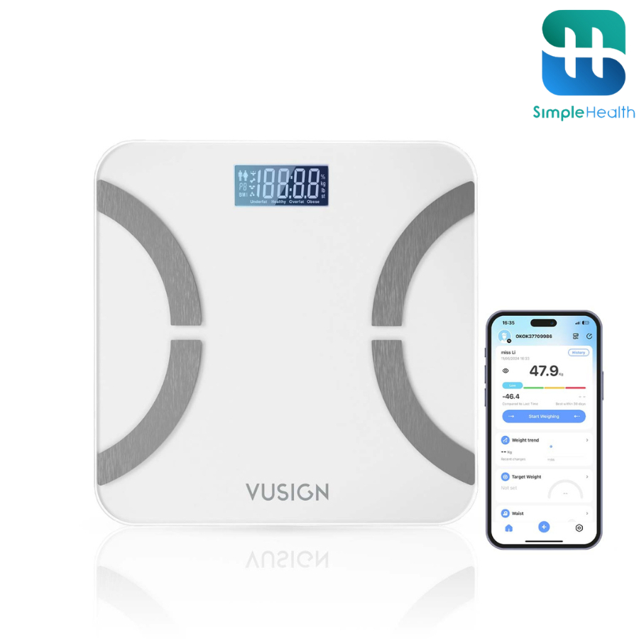 Simple health เครื่องชั่งน้ำหนักดิจิตอล เครื่องชั่งน้ำหนัก Digital weight scale รับประกัน 1 ปี แม่นยำสูง