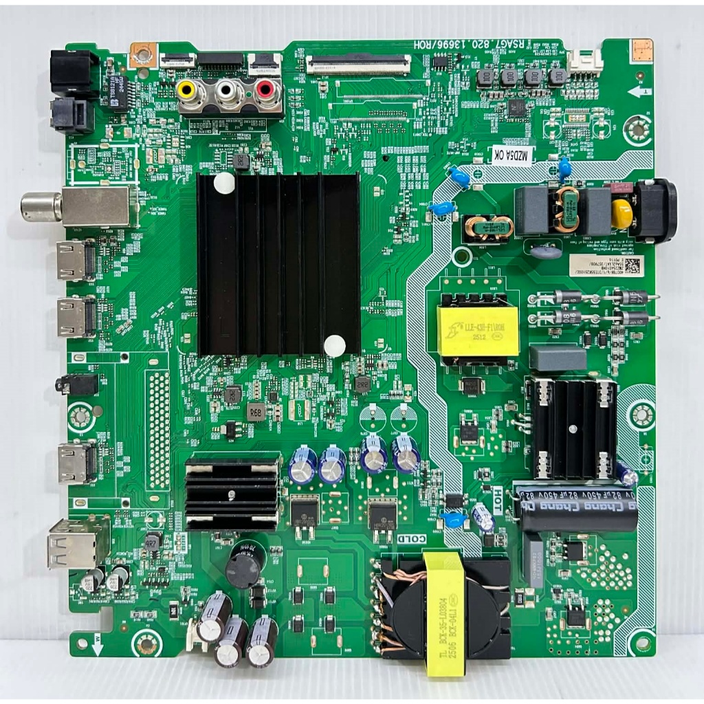 เมนบอร์ด ทีวี HISENSE รุ่น 55E7N พาร์ท RSAG7.820.13696/R0H ของแท้ถอด มือ2 เทสไห้แล้ว