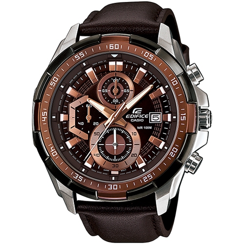 Edifice นาฬิกาข้อมือผู้ชาย สายหนัง รุ่น EFR-539L,EFR-539L-5A