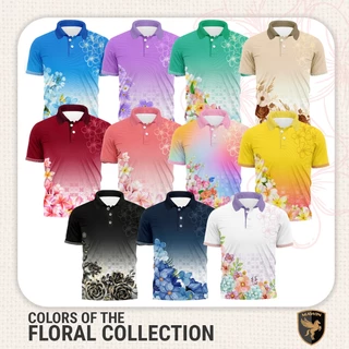 MAWIN เสื้อโปโลลายดอกไม้ ใส่ได้ทั้งผู้ชายและผู้หญิง