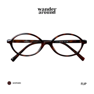WANDER AROUND GLASSES FRAME - FLIP (Leopard) แว่นตา