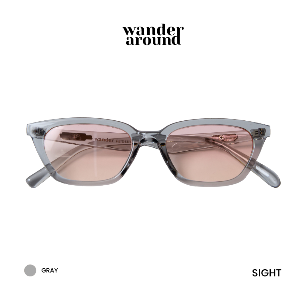WANDER AROUND SUNGLASSES - SIGHT (Gray) แว่นกันแดด