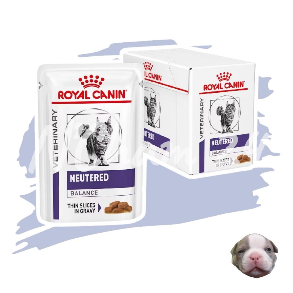 Royal canin neutered balance pouch 85 g อาหารเปียกแมวโรยัลคานินสูตรแมวทำหมันเพศผู้และเพศเมีย