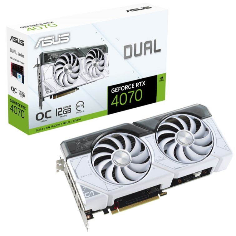 ASUS DUAL RTX4070 OC 12GB GDDR6X WHITE