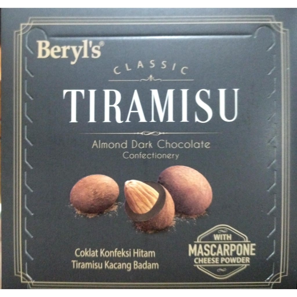 Beryl's Tiramisu chocolate susu milk 65กรัม อร่อย ฟิน มีซอง ย่อยข้างใน