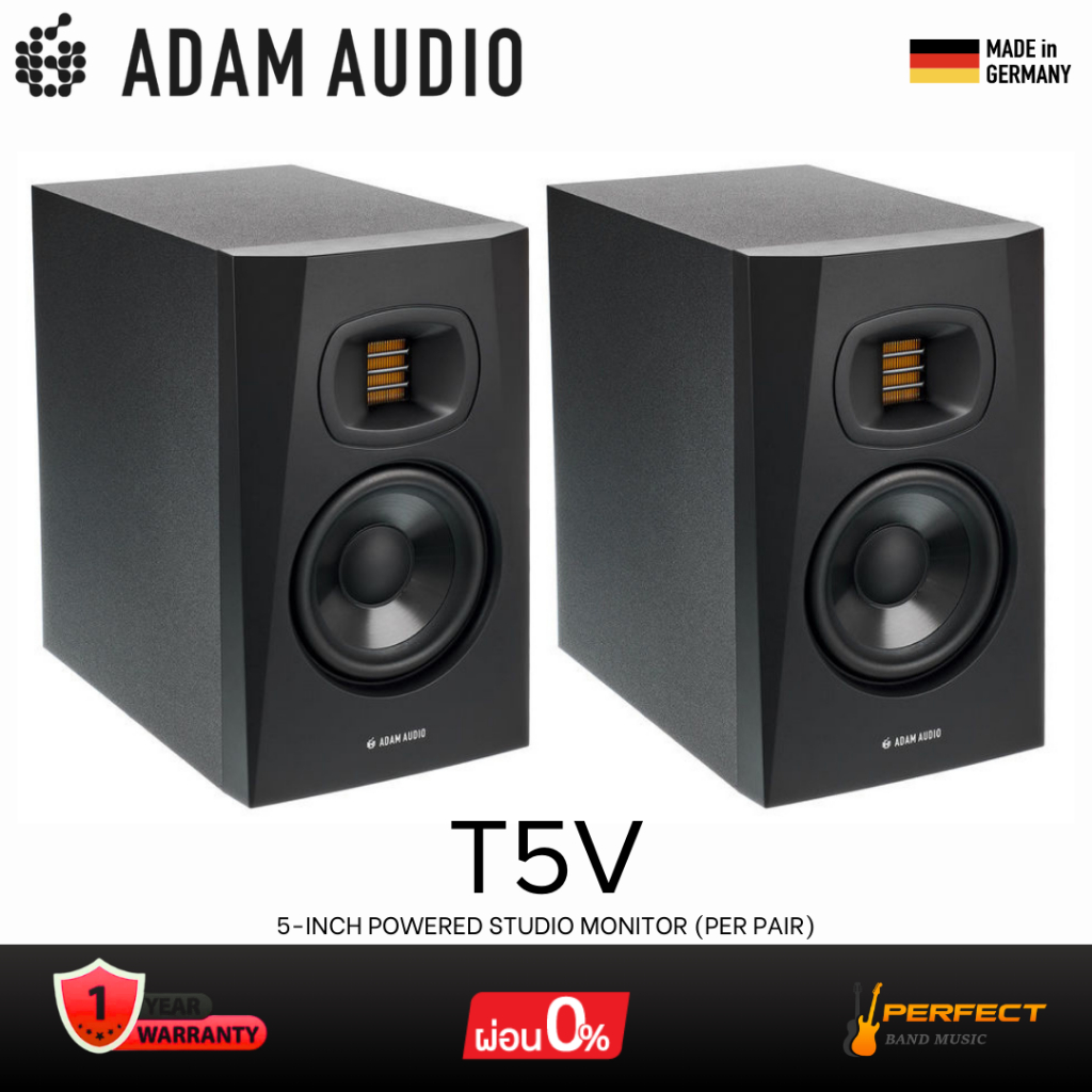 ลำโพงมอนิเตอร์ ADAM Audio T5V 5-inch Powered Studio Monitor (Per Pair) * กรุณาสอบถามก่อนสั่งซื้อ *