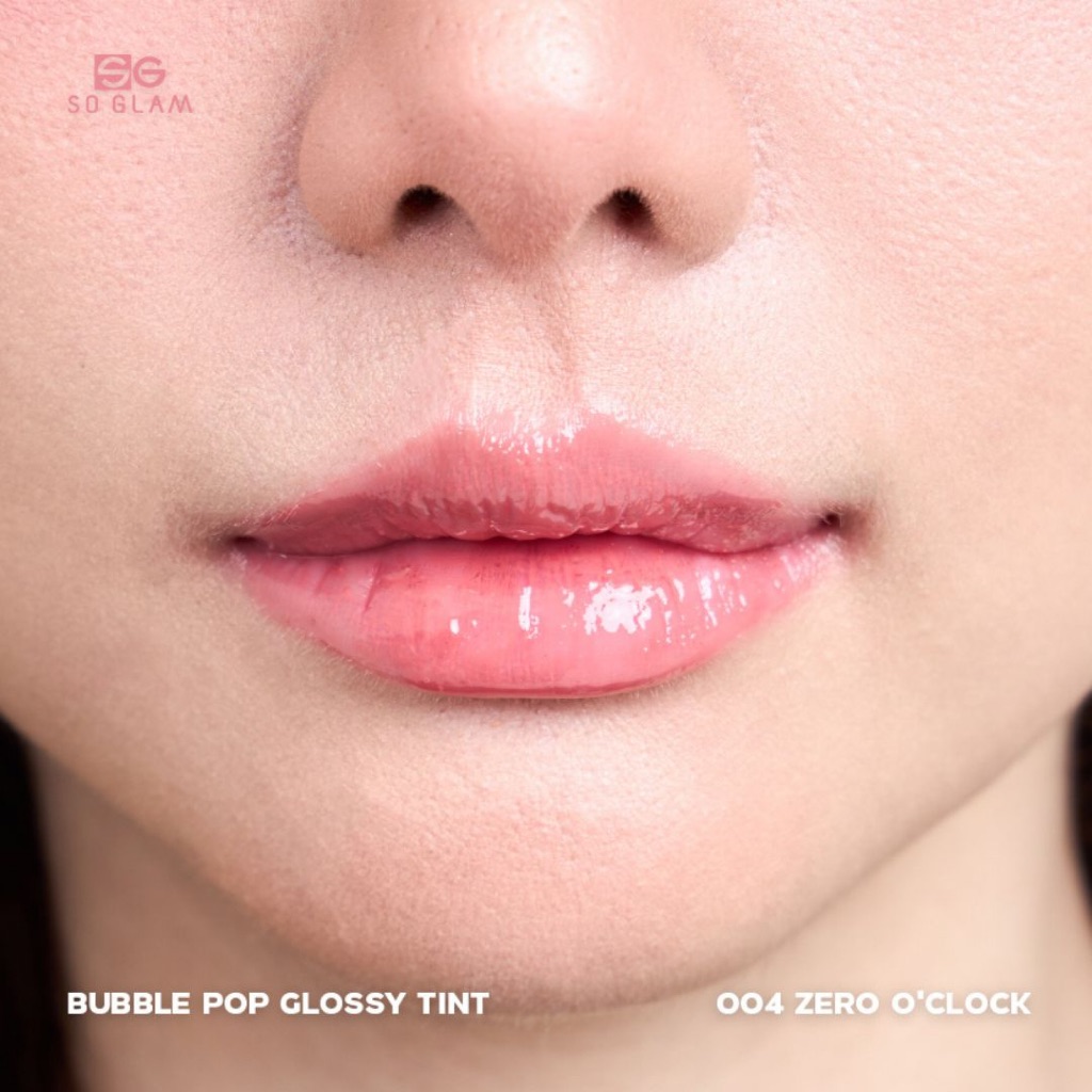 SO GLAM BUBBLE POP GLOSSY TINT 004 ZERO O'CLOCK โซ แกลม บับเบิ้ล ป๊อป กลอสซี่ ทินท์ 004 — صورة 3