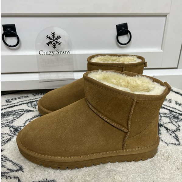 Crazy Snow รองเท้าบูทข้อสั้นบุขนลุยหิมะ กันหนาว กันน้ำ รุ่น Crazy Snow Witch