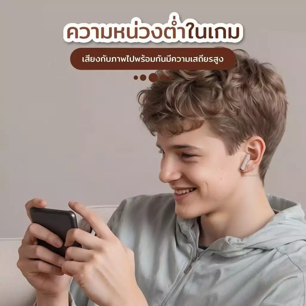 TWS หูฟัง Bluetooth 5.4 HiFi ANC มีไมค์ รับประกัน 1 ปี thumbnail 8