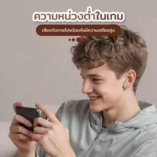 [รับประกัน 1 ปี]หูฟังบลูทูธ TWS v5.4 HIFI ลดเสียงรบกวน มีไมค์ในตัวหูฟัง รองรับทั้งIOS และ ANDROID
