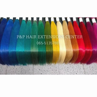 ผมแท้ 100% ไฮไลท์ ไซส์ 25 ยาวถึงเอว (46-48 เซนติเมตร) ผมต่อไ…