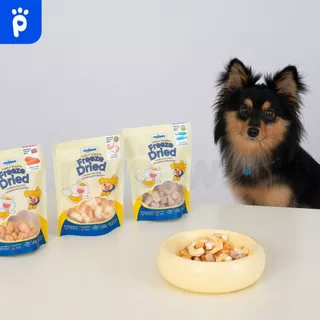 My Paws Freeze Dried ขนมสุนัข กุ้งฟรีซดราย 100% เนื้อสัตว์เต็มคำ ไม่ผสมธัญพืช ไม่เติมเกลือ มีเลขทะเบียนอาหารสัตว์