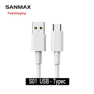 sanmax สายชาร์จ 6.4a สายทองแดงแท้ Fastcharging รองรับทุกแบรนด์ PD Typec MIcro phone สำหรับ vooc QC3.0 ios Android 1ม 2ม