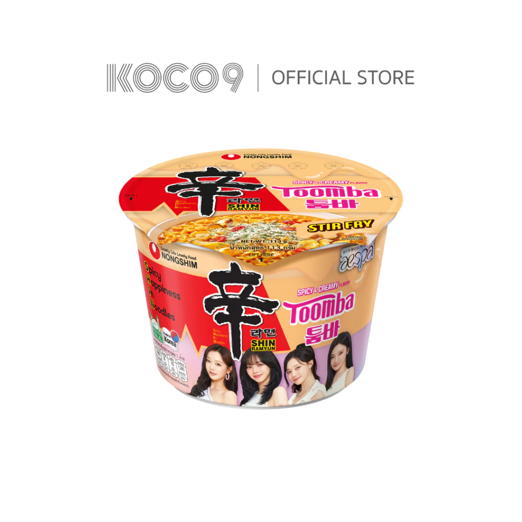 [ทูมบา ถ้วยเดียว aespa] TOOMBA big bowl Nongshim Shin ramyun stir fry Toomba (นงชิม ชินรามยอน ทูมบ้า)