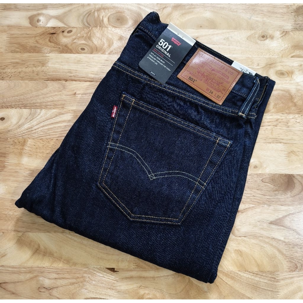 ยีนส์ Levi's 501-1484 ORIGINAL PREMIUM  Big. E ผ้าด้านไม่ยืด made in China , Cambodia แบรนด์แท้ 100% ราคาถูก Shopee Lazada