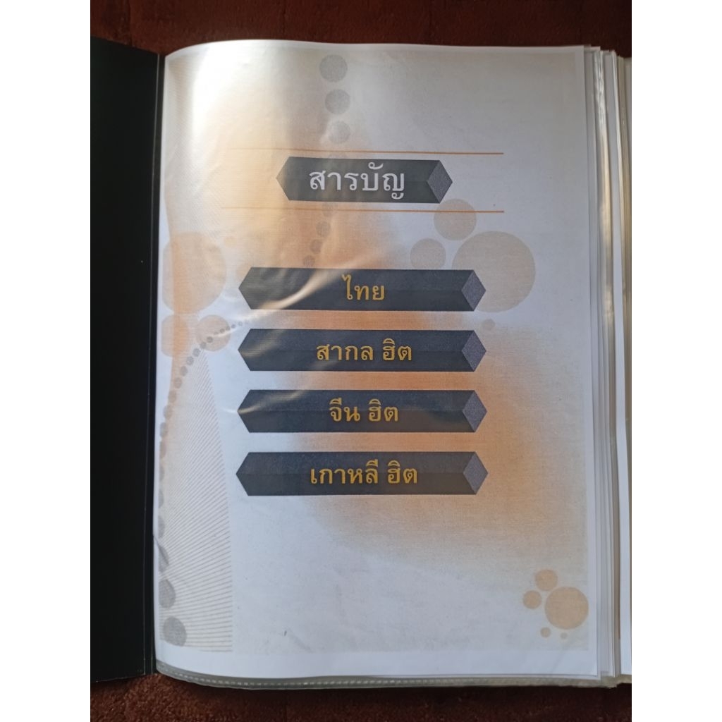 หนังสือรหัสเพลงเครื่องเล่นคาราโอเกะAJ