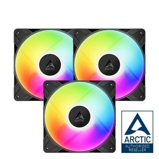 ARCTIC P14 PRO A-RGB BLACK 3 PACKS (COMPUTER FAN / พัดลมคอมพิวเตอร์)