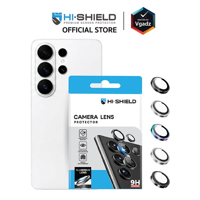 Hishield กระจกเลนส์กล้องสำหรับ Galaxy S26 / S26 Plus / S26 Ultra รุ่น Aluminium Lens