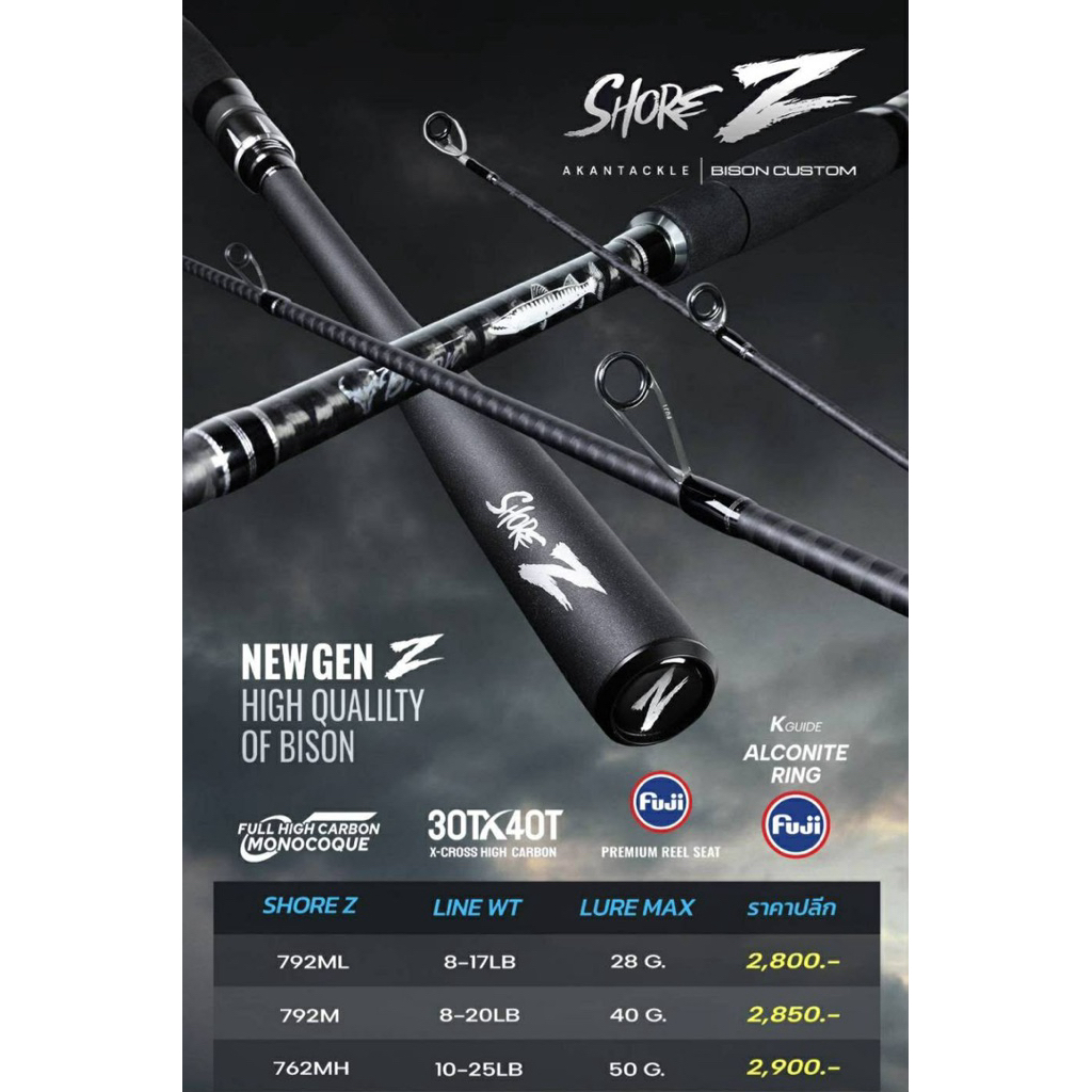 Bison SHORE Z ใหม่ล่าสุด 2026 คันตีชายฝั่ง ปลาวัง