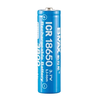 ถ่านชาร์จ INR Bmax 18650 3.7V 3800/5200/5800mAh หัวเรียบ/หัวนูน สำหรับไฟฉาย พัดลมต่างๆ 1pcs