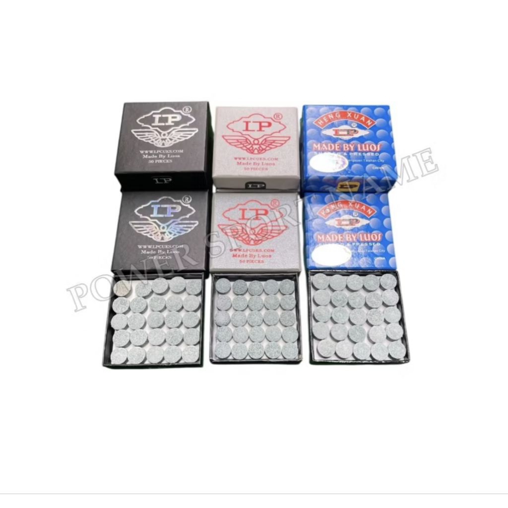 หัวคิว สนุ๊ก ยี่ห้อ LP ยอดนิยม  ขายดี (1กล่อง/50หัว)