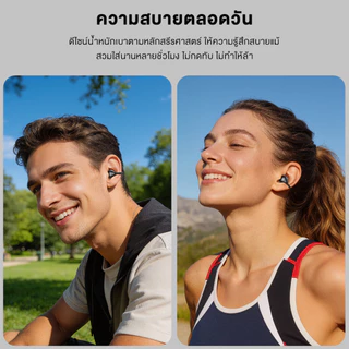 Monster AC700 หูฟังบลูทูธไร้สายแบบหนีบหู หูฟังเปิดเสียง เสียงใส เบสหนักแน่น สบายระหว่างการออกกําลังกาย การออกแบบ ที่หนีบ
