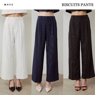 MAVE กางเกงรุ่น Biscuits pants สี WHITE STRIPE,NAVY STRIPE,B…