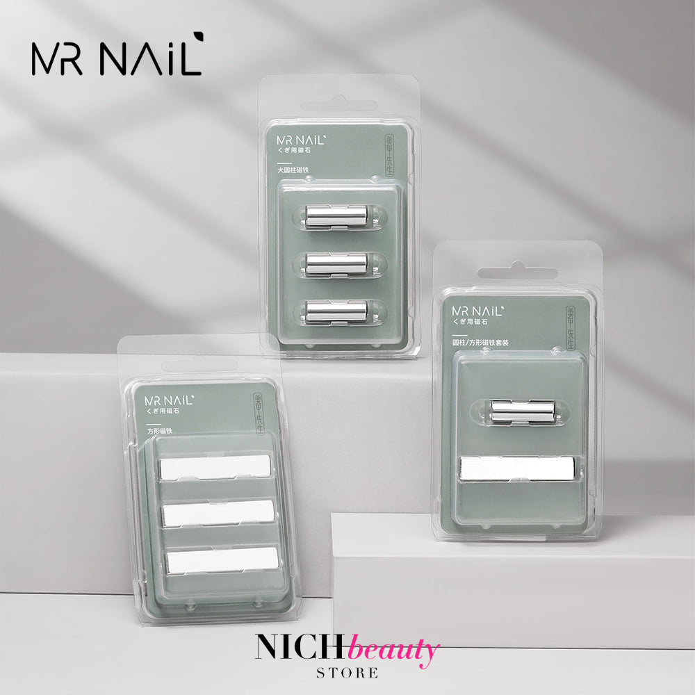 เซตแม่เหล็กทรงกระบอกและทรงสี่เหลี่ยม Mr. Nail Magenet Bundle