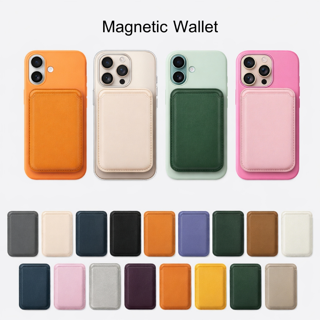 Magnetic Wallet 🧲 การ์ดกระเป๋าใส่บัตรแม่เหล็ก ติดหลังมือถือ บางเบา แม่เหล็กดูดแน่น 📱 พร้อมส่งในไทย 🇹🇭