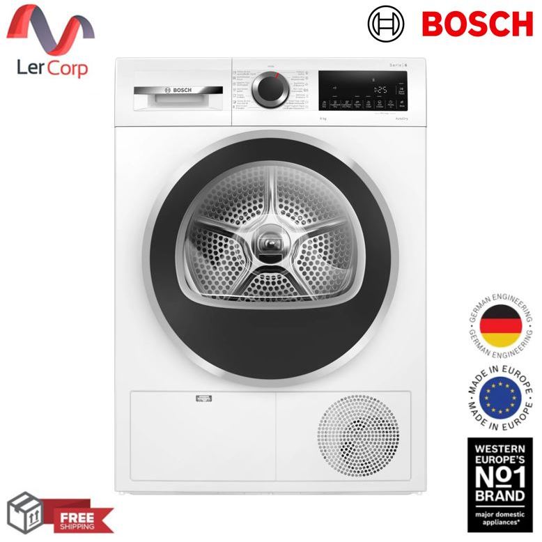 [ตัวโชว์ขายตามสภาพ] (BOSCH) เครื่องอบผ้าระบบควบแน่นไอน้ำ 9 kg รุ่น WPG24100TH