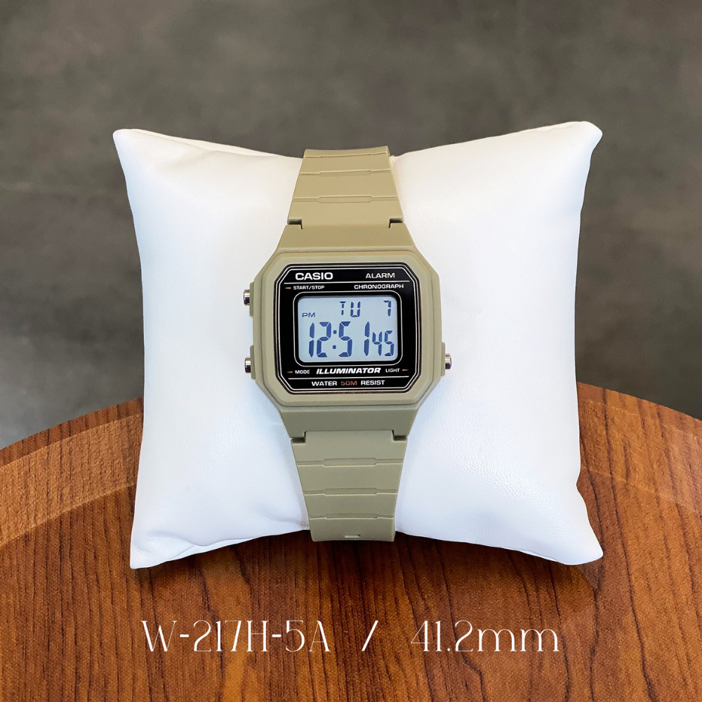 Casio Standard นาฬิกาข้อมือ รุ่น W-217 (W-217H-1A,W-217H-3A,W-217HM-7B,W-217HM-9A)