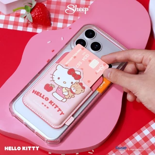 [MS Wallet Hello Kitty] Hello Kitty Collection MS Wallet ที่ใส่บัตรแม่เหล็กแปะหลังโทรศัพท์ สำหรับเคสแม่เหล็ก ลายคิตตี้
