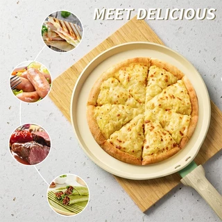กระทะเครปนอนสติ๊ก Flat Pancake Crepe Non Stick เหมาะสําหรับทุกเตา 28ซม.(11นิ้ว) กระทะเครปเซรามิกไม่ติด
