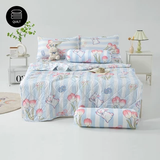 ผ้านวม ผ้าห่มปรับอากาศ ลายการ์ตูน Blanket 4/5/6 ฟุต นุ่ม ระบายอากาศได้ดี ซักเครื่องได้