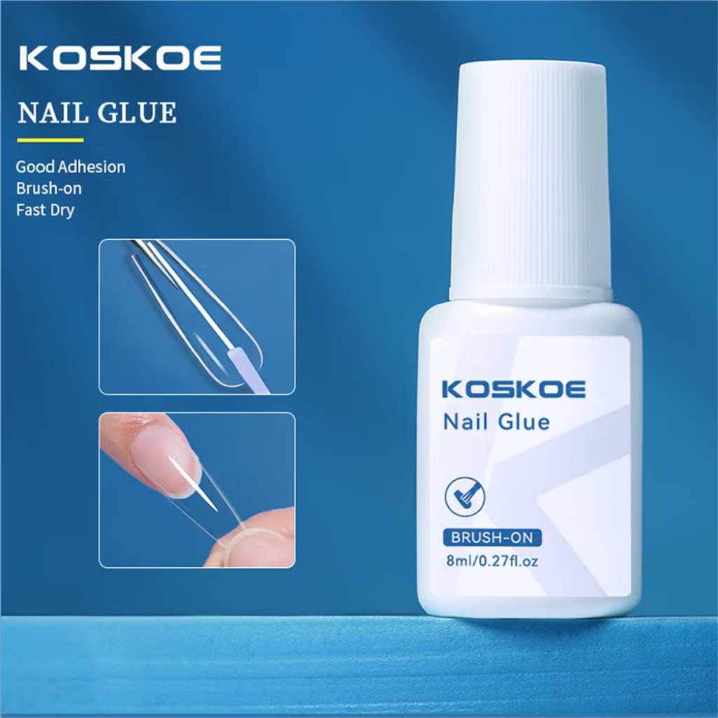 Koskoe เจลติดเล็บ เหนียวพิเศษ ติดทนนาน แข็งแรง ทนรังสียูวี LED 8ml.