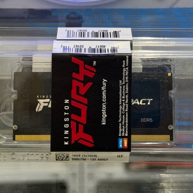 ใหม่ KINGSTON RAM 16gb  (แรม) DDR5 NOTEBOOK  FURY IMPACT (KF556S40IB-16) ประกัน SYNNEX