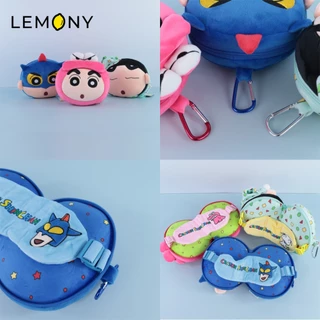 LEMONY หมอนรองคอพร้อมผ้าปิดตาชินจัง ซีรีส์ Multi-Functional Crayon Shin-Chan Collection