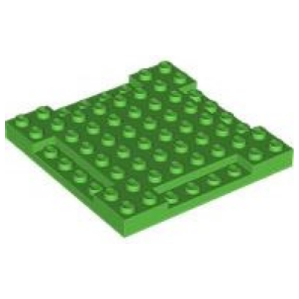 ชิ้นส่วนเลโก้ Lego Part Brick, Modified 8 x 8 x 2/3 with 1 x 4 Indentations (2628) ราคา/ชิ้น
