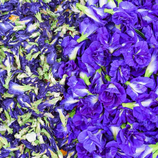 ผงดอกอัญชัน 100% (Butterfly Pea Flower Powder) ขนาด 100 กรัม สีฟ้าน้ำเงินธรรมชาติ จากดอกอัญชันแท้