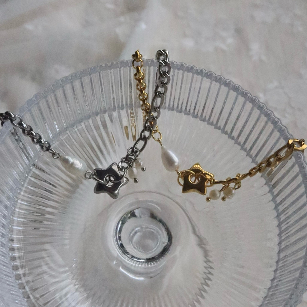 House of Cirround - สร้อยข้อมือ Twinkle Star Pearl Bracelet ⭐️🤍