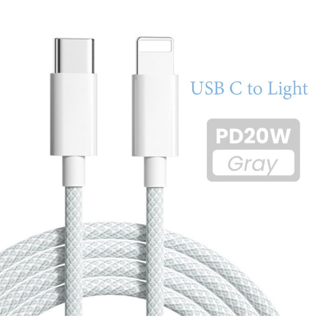 สายชาร์จ PD USB Type C ชาตไว 20W สายชาต (สำหรับ ไอ5～14pro max)