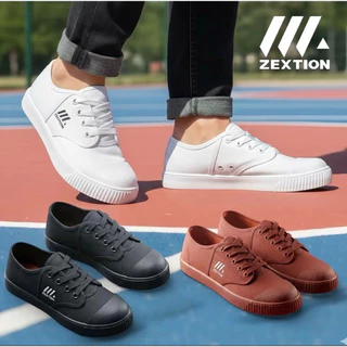 💦พร้อมส่ง💦 ZEXTION เซคชั่น รองเท้าผ้าใบนักเรียน (งานถุงไม่มีกล่อง) ไซส์ 30-45 TX-205 -X รองเท้าผ้าใบ ราคาถูก