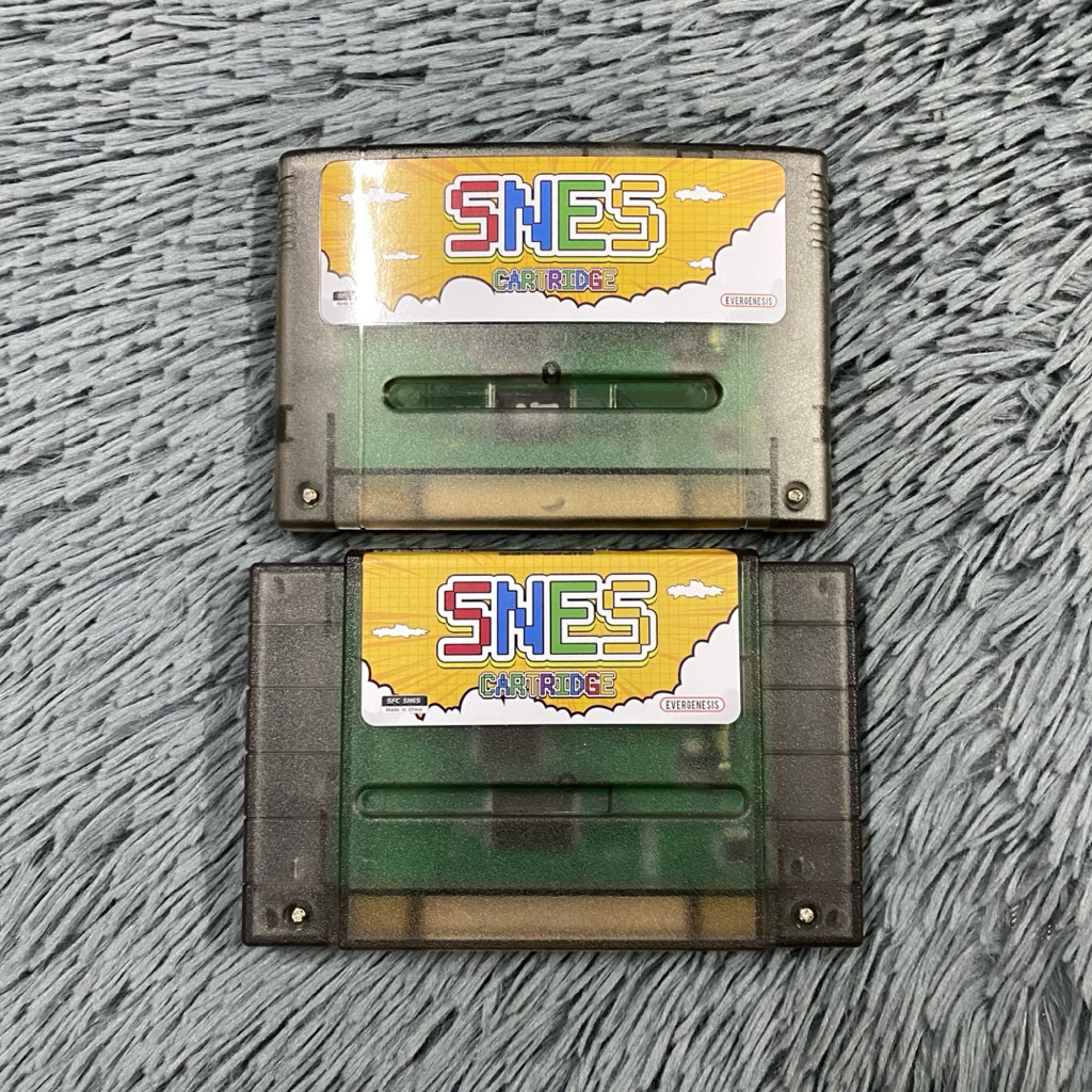 ตลับเฟรช Evergenesis เครื่อง SFC-SNES (มือ1) ลงเกมส์ไว้แล้วทุกโซน เต็มความจุการ์ด