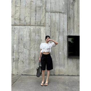 Easy days Jorts กางเกงทรงจอร์จขาสั้น ผ้ากึ่งยีนส์